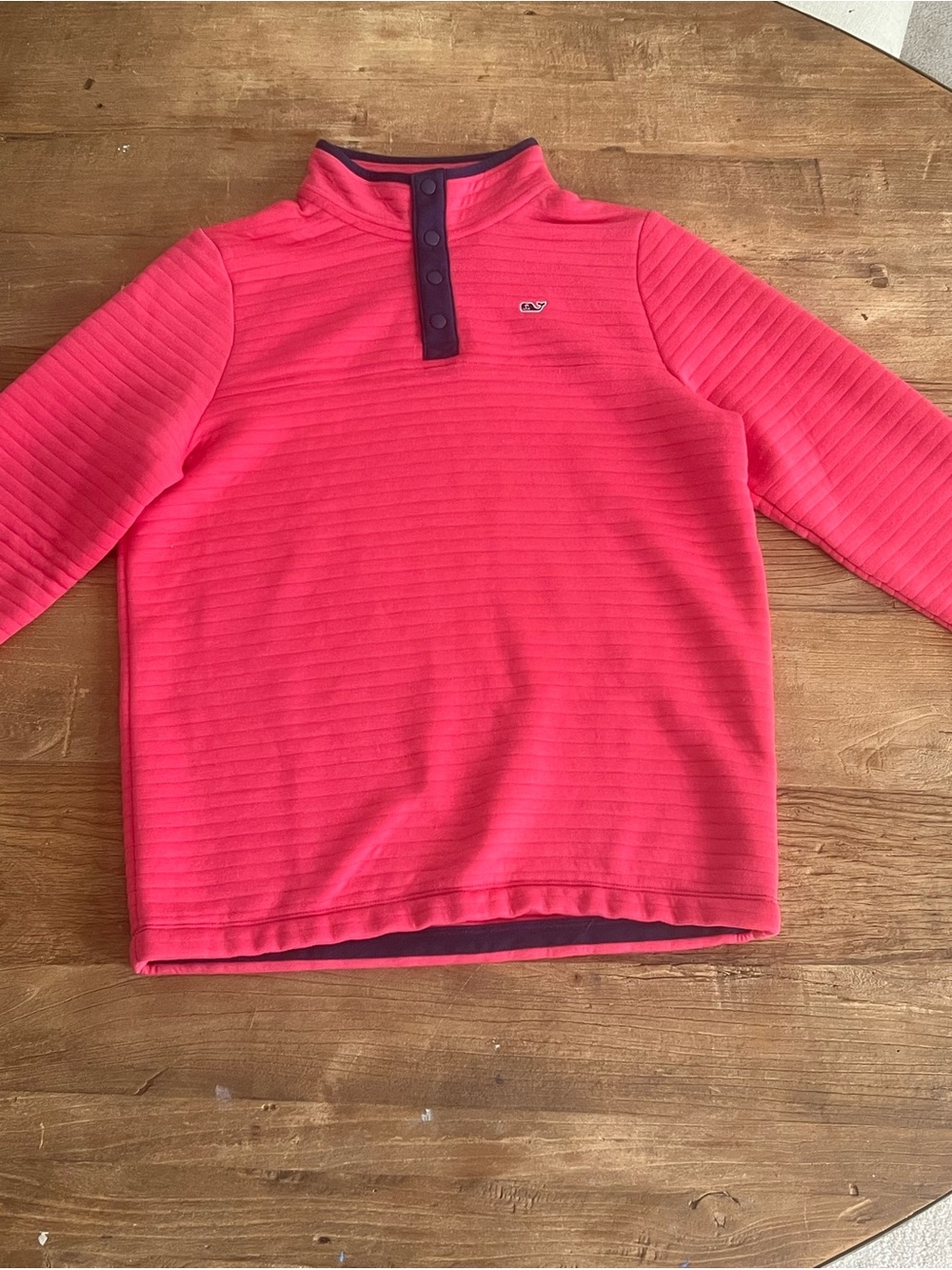 Vineyard Vines Youth Girl Teen Pink Quilted Pullover Sweatshirt